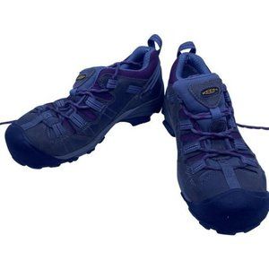Keen Tan Purple Gray Lace Up Work Bootsbooties Siz